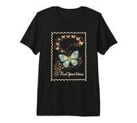 Find Your Voice | Speech Language Pathology SLP Butterfly Premium T-Shirt