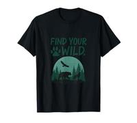 Find Your Wild Forest Adventure Travel Quote T-Shirt