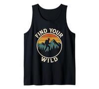 Find Your Wild Retro Hiking Adventure Tank Top