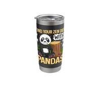 Find Your Zen Den with Pandas Stainless Steel Insulated Tumbler