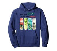 Find Your Zen Or Just Order Takeout Watercolor Japan Funny Pullover Hoodie