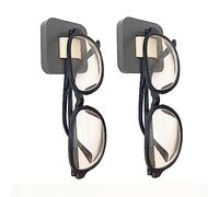 FINDAMAZE Sunglasses Organizer Wood Sunglasses Storage Wall Mounted Eyeglasses Holder/Sunglasses Stand Eyewear Display for Men or Women (2pcs-Grey-Short-Sunglass Holder)