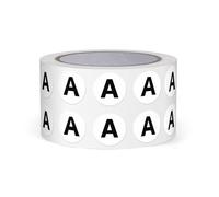FINDAT 1000PCS Letter A 13mm Round Alphabet Labels Vinyl Circle Stickers Waterproof Self-Adhesive Removable Decals for Office Inventory Business