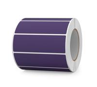FINDAT 1000PCS Purple Rectangular Labels 76×25mm Colour Coding Rectangle Stickers Vinyl Removable Waterproof Name Tags for Folder Bottle Jar Box