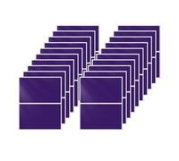 FINDAT 40 PCS Purple Stickers 76 x 50 mm Colour Coding Rectangular Labels Vinyl Waterproof Self-Adhesive Removable Name Tags for Office Warehouse Business