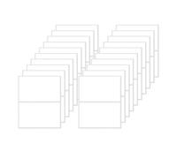 FINDAT 40 PCS White Stickers 76 x 50 mm Colour Coding Rectangular Labels Vinyl Waterproof Self-Adhesive Removable Name Tags for Office Warehouse Business