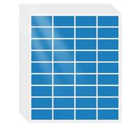 FINDAT 540 PCS Blue Labels 50×25mm Vinyl Rectangular Stickers Waterproof Self-Adhesive Removable Decals for Home Office Business
