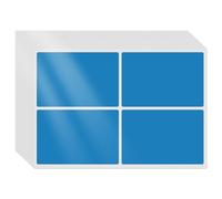 FINDAT 60 PCS Blue Sticky Labels 150×100mm Vinyl Rectangular Stickers Waterproof Self-Adhesive Removable Decals for Office Warehouse Business