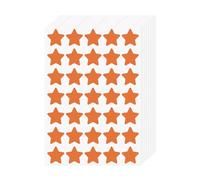 FINDAT 700PCS Orange Star Stickers 25mm Vinyl Labels