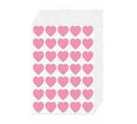 FINDAT 700PCS Pink Heart Stickers 25mm Vinyl Love Labels