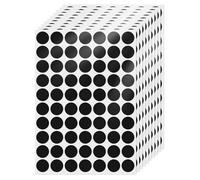 FINDAT Black Round Labels 19 mm Colour Coding Circle Dot Stickers Vinyl Waterproof Self-Adhesive Removable Sticky Name Tags for Home Office Business 700 Pack