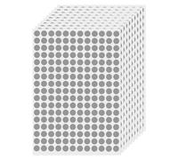 FINDAT Gray Round Labels 10 mm Colour Coding Circle Dot Stickers Vinyl Waterproof Self-Adhesive Removable Sticky Name Tags for Home Office Business 2040 Pack