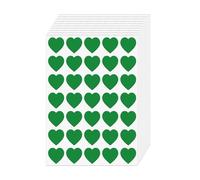FINDAT Green Heart Stickers 25mm Vinyl Labels Waterproof Removable Self-Adhesive Love Decals for Valentine's Day DIY Decoration 700PCS