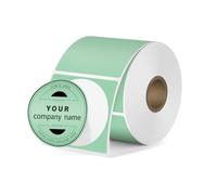 FINDAT Green Round Thermal Labels 30 mm Circle Stickers Vinyl Removable Self-Adhesive Waterproof Decals Compatible with M110 M220 300 PCS