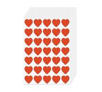 FINDAT Red Heart Stickers 25mm Vinyl Labels Waterproof Removable Self-Adhesive Love Decals for Valentine's Day DIY Decoration 700PCS