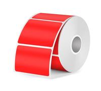 FINDAT Red Rectangular Thermal Labels 40 x 30 mm Vinyl Waterproof Stickers Removable Self-Adhesive Decals Compatible with M110 M220 300 PCS