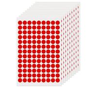 FINDAT Red Round Labels 13 mm Colour Coding Circle Dot Stickers Vinyl Waterproof Self-Adhesive Removable Sticky Name Tags for Home Office Business 1170 Pack
