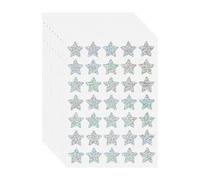 FINDAT Silver Star Stickers 25mm Glitter Star Sticker Vinyl Waterproof Self-Adhesive Decals for Classroom Rewards DIY 350PCS