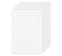FINDAT White Round Labels 10 mm Colour Coding Circle Dot Stickers Vinyl Waterproof Self-Adhesive Removable Sticky Name Tags for Home Office Business 2040 Pack