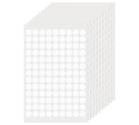 FINDAT White Round Labels 13 mm Colour Coding Circle Dot Stickers Vinyl Waterproof Self-Adhesive Removable Sticky Name Tags for Home Office Business 1170 Pack