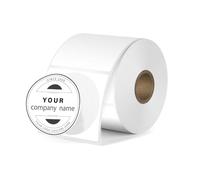 FINDAT White Round Thermal Labels 30 mm Circle Stickers Vinyl Removable Self-Adhesive Waterproof Decals Compatible with M110 M220 300 PCS