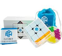 Findbetter GAN 356M Extra GES Built-in Magnet Stickerless Edition Competition Cube 3x3x3 Standard Edition with Extra GES Super Smooth Stickerless Authentic Product