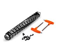 FindBuyTool 12.5-Inch Helical Cutterhead for DeWalt DW733/DW734 Planer - 4-Row Spiral Design with 56 Carbide Inserts, Black Oxide Coating - Replacement Planer Blade Upgrade for DeWalt Thickness Planer