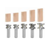 FindBuyTool Router Bits Set, Router Bit 1/2 Shank for Festool DF500 Dominos, 5Pcs Tungsten Carbide Tips Router Bit, Wood Trimming Router Bits Set for Handwork and DIY Projects, D4,D5,D6,D8,D10