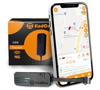 findCar - GPS Tracker 4G for Car, Motorcycle and Truck with Direct Connection to the Battery and Integrated SIM, Real Time Location with App, Anti-Theft Speed Alarm Geo Fence