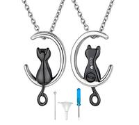 FindChic Cat Memorial Jewelry Urn Necklace for Cremation Ashes - Unisex Adult - Stainless Steel - People Who Have Experienced Loss