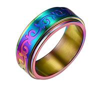 FindChic Celtic Fidget Rolling Ring Size 13 Meditation Spinner Ring for Stress Relief