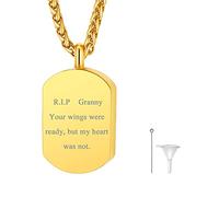 FindChic Cremation Necklace Memorial Pendants for Ashes Jewelry Urn