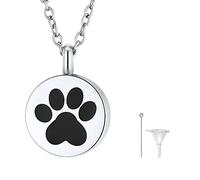 FindChic Dog Ashes Necklace Pet Necklace for Ashes Dog Memorial Jewelry Cremation Urn Chain