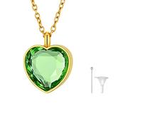FindChic Heart Vile Necklace Urns for Ashes for Women