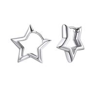 FindChic Hoop Earrings for Women Hypoallergenic Small Huggie 19mm Silver Copper Piercing Round Earrings Lightweight Minimalist Jewellery Gift for Daughter Mother Wife Girlfriend