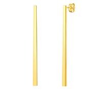 FindChic Long Bar Earrings, Hypoallergenic Gold Plated Stainless Steel Bar Drop Earrings For Women Girls, Minimalist Plain Simple Straight Bar Stick Earrings,Classic Long Vertical Bar Earrings Dangle