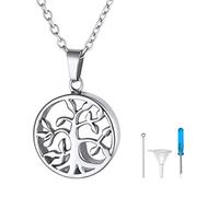 FindChic Tree Of Life Urn Keepsake Necklaces for Ashes Memory Jewelry Ash Necklace for Women