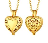 FindChic Urn Locket Necklaces for Ashes Memorial Necklace for Men Cremation Necklaces