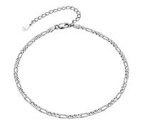 FindChic Womens Anklet Summer Foot Jewellery, Sterling Silver/Stainless Steel Ankle Bracelet for Women, Come Gift Box