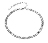 FindChic Womens Anklet Summer Foot Jewellery, Sterling Silver/Stainless Steel Ankle Bracelet for Women, Come Gift Box