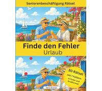 Finde den Fehler - Urlaub - Seniorenbeschäftigung Rätsel - Grossformat