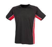 Finden and Hales Performance Panel Breathable Polyester Tee T-Shirt
