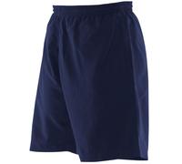 Finden & Hales BLACK or BLUE Microfibre Sports Shorts with peach finish