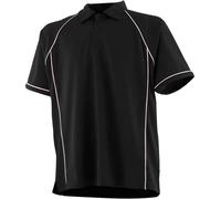 Finden + Hales Kids Boys Girls Performance Piped Short Sleeve Polo Shirt