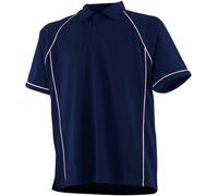 Finden + Hales Kids Boys Girls Performance Piped Short Sleeve Polo Shirt
