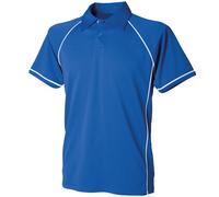 Finden & Hales Kids piped performance polo - Coolplus®, 2-button placket