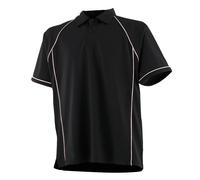 Finden & Hales Kids piped performance polo - Coolplus®, 2-button placket