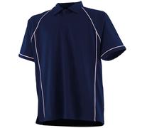 Finden & Hales Kids piped performance polo - Coolplus®, 2-button placket