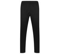 Finden & Hales Knitted Tracksuit Pants LV881 - Adults Sports Activewear Trousers, Black/White, Medium