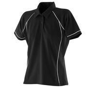 Finden + Hales Ladies Womens Performance Polyester Contrast Piped Polo Shirt
